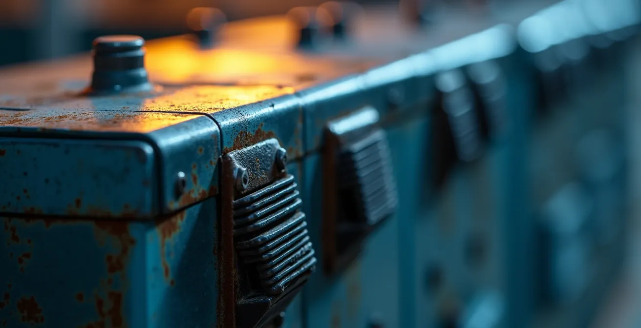 Commercial battery storage system managing peak and off-peak energy flow