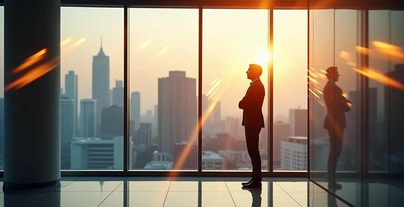 Professional growth and salary negotiation visualization against inflation backdrop