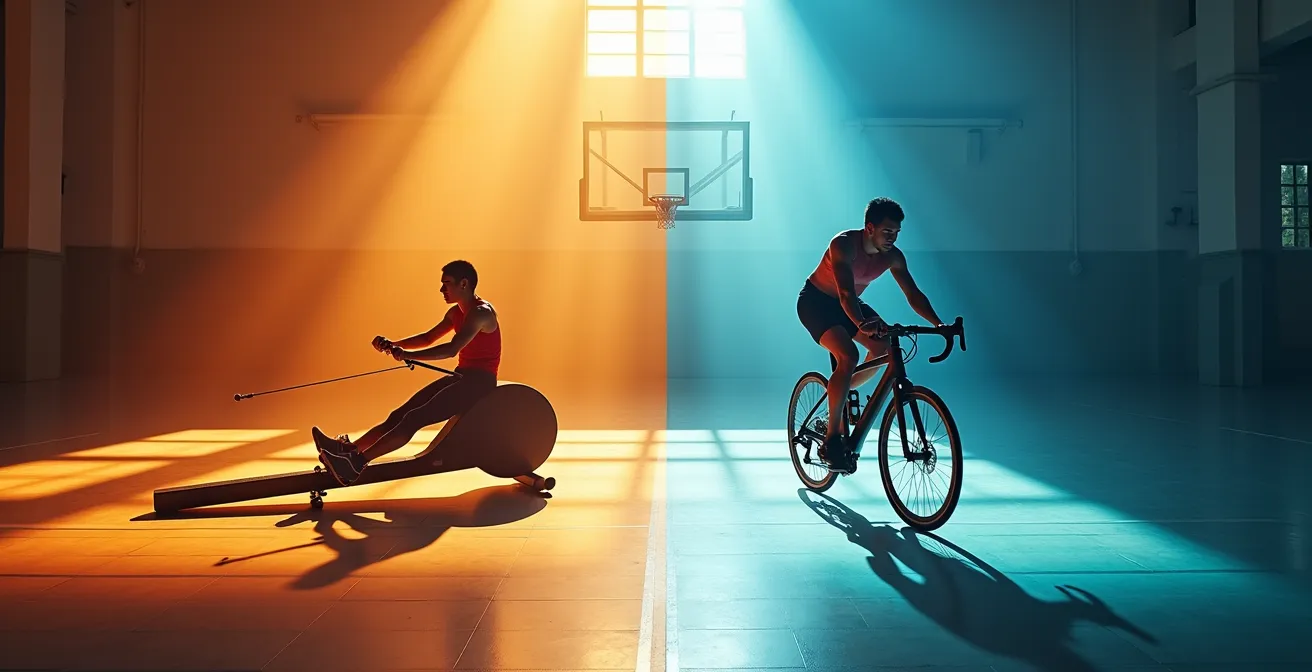 Visual representation of the 80/20 polarized training model for optimal cardiovascular adaptation