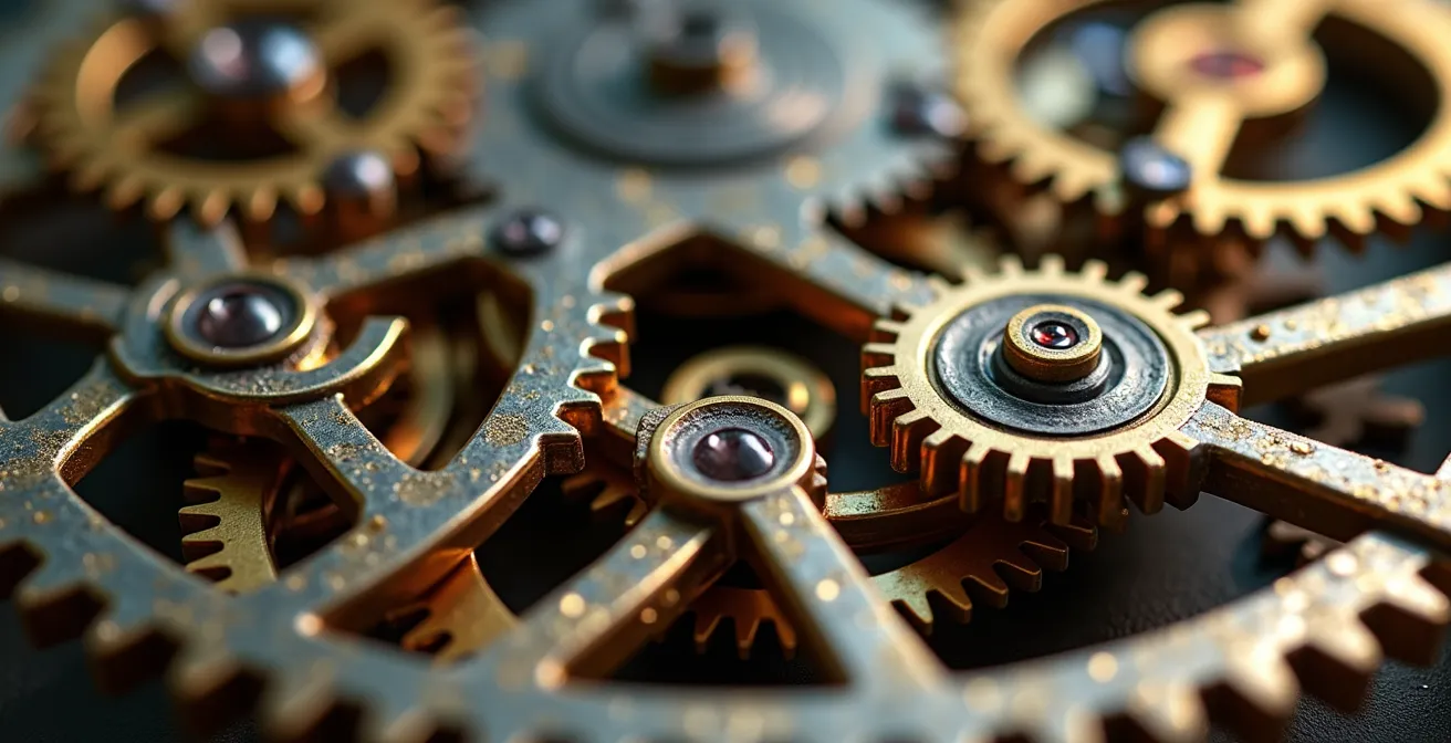 Visual metaphor showing the complexity of automated tax harvesting through interconnected elements